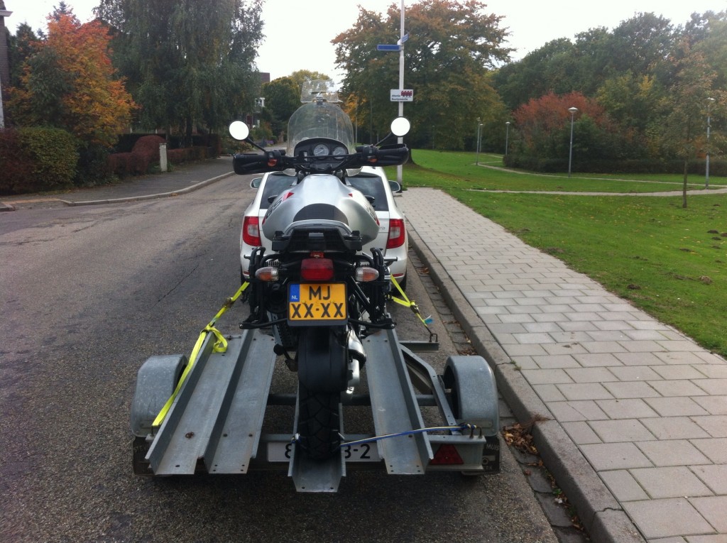 Beladen met mijn BMW R1150GS Adventure